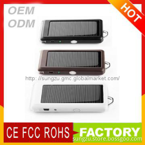 Portable solar battery for mobile/for iphone solar power bank charger